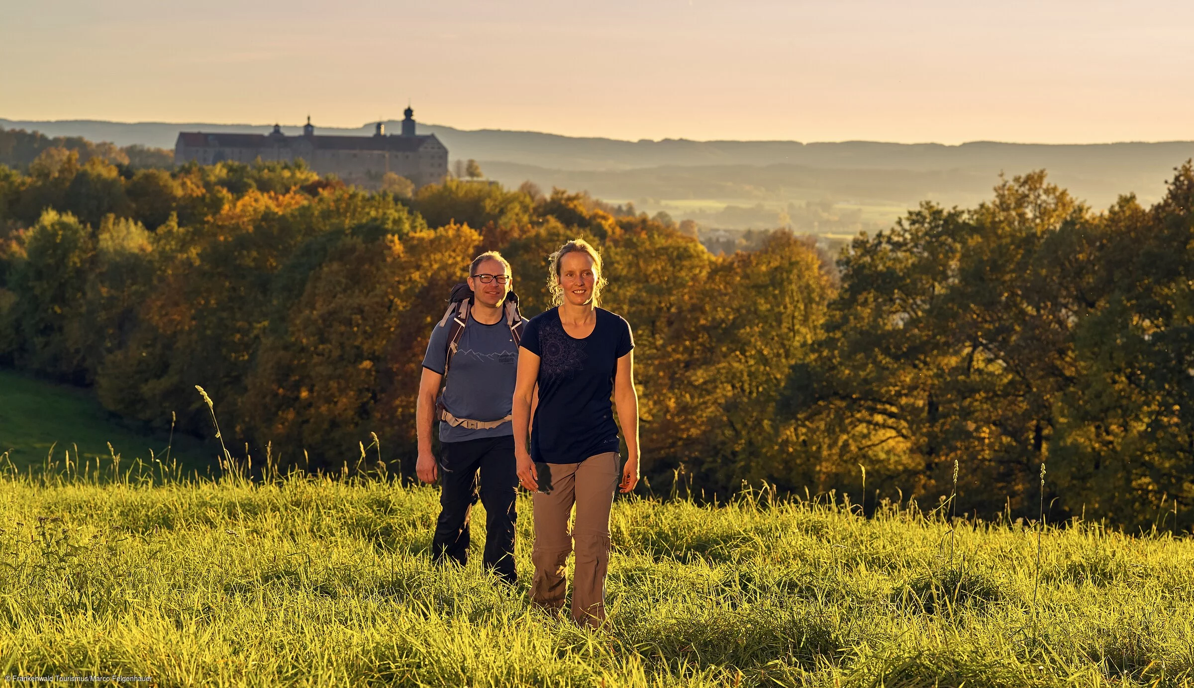 Wandern oberhalb der Plassenburg (Kulmbach/Frankenwald)