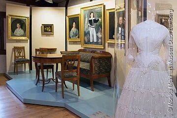 Blick in die Ausstellung Bürgerkultur im Historischen Museum Bamberg