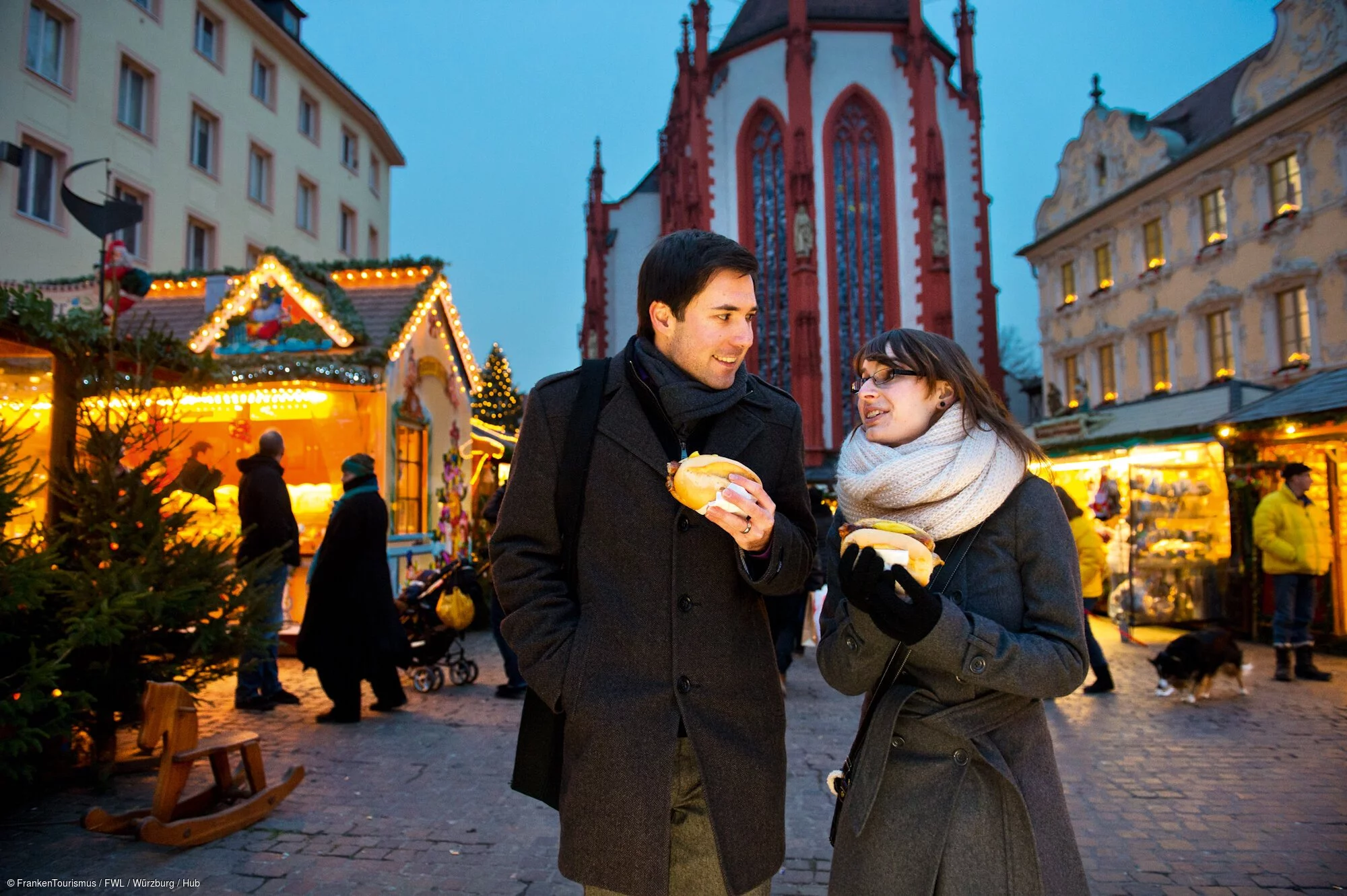 Weihnachtsmarkt, weihnachtliches Würzburg (Würzburg, Fränkisches Weinland)