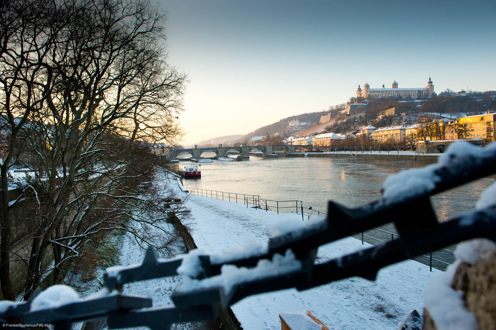 Blick auf die Festung Marienberg (Würzburg, Fränkisches Weinland)