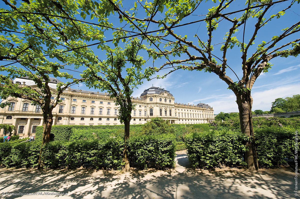 Residenz und Hofgarten (Würzburg, Fränkisches Weinland)