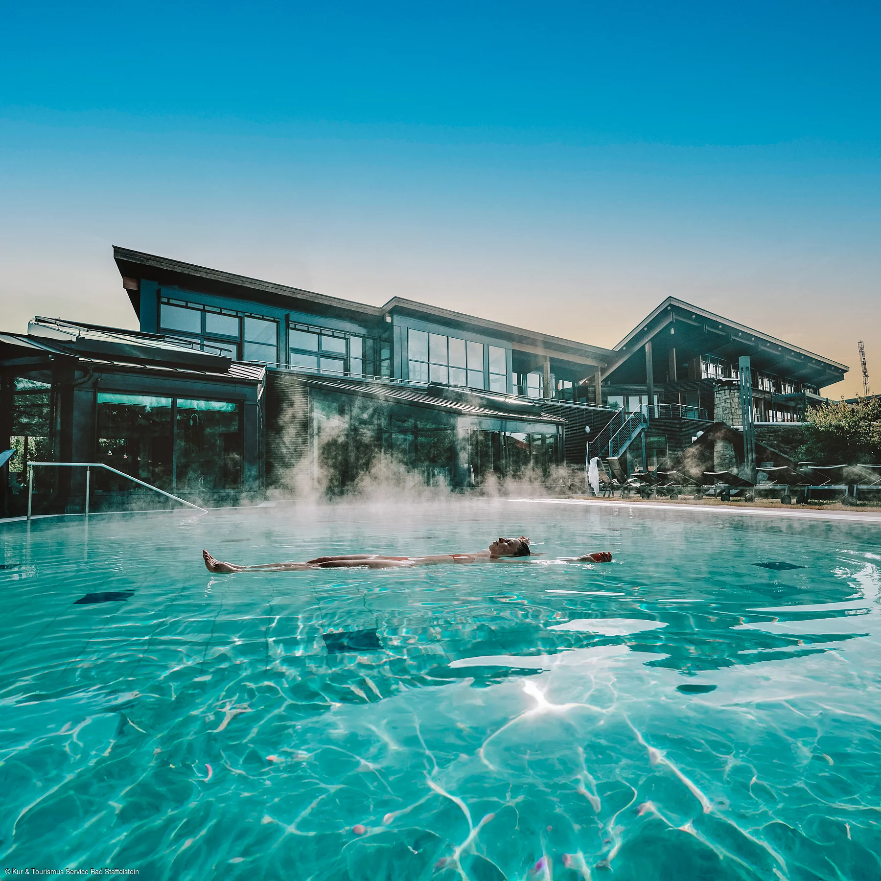 Entspannung im Solebecken der Obermain Therme (Bad Staffelstein, Obermain.Jura)